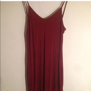 Maroon bodycon dress